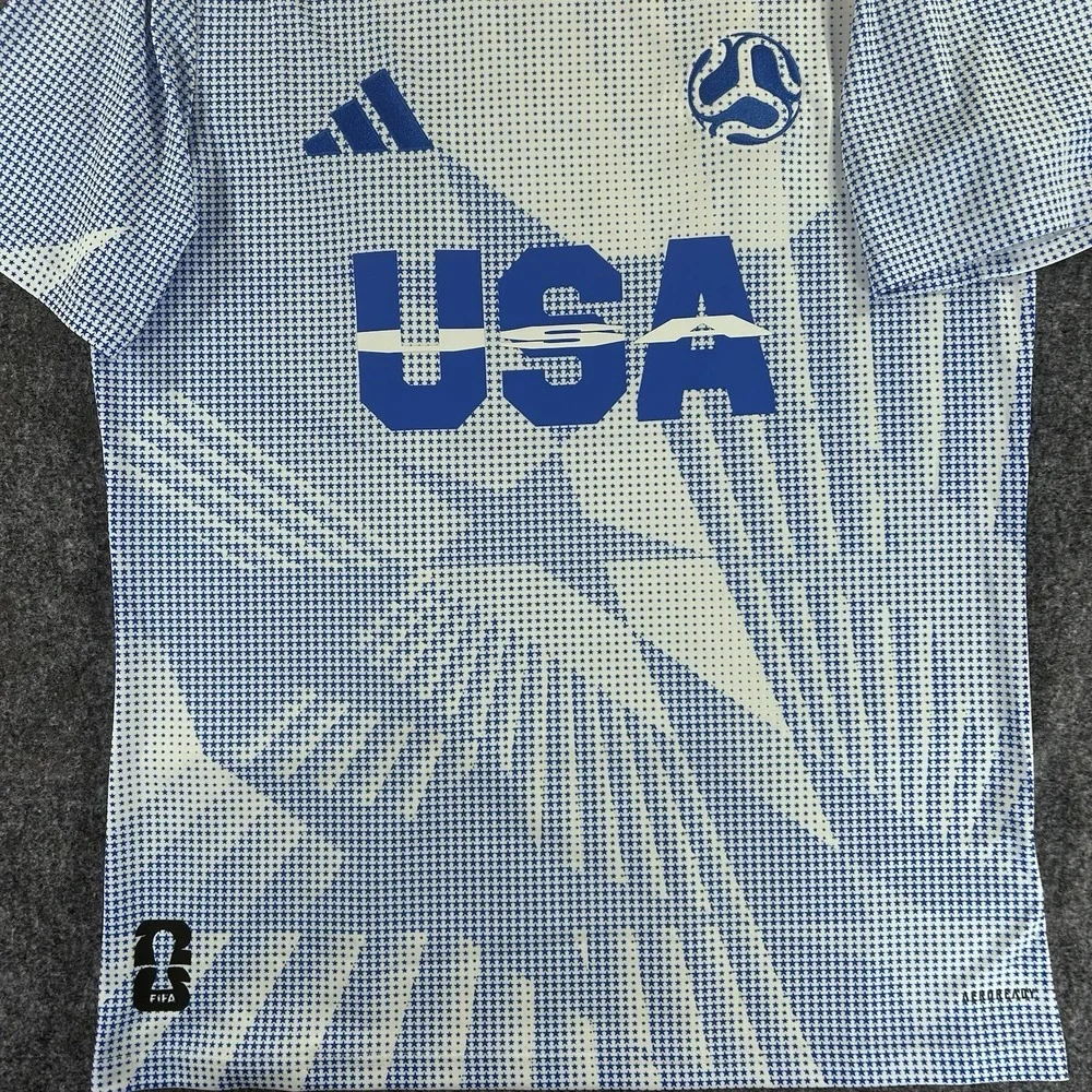 Adidas USMNT 2026 FIFA World Cup USA Jersey White Blue JI7635 Men's M NWT